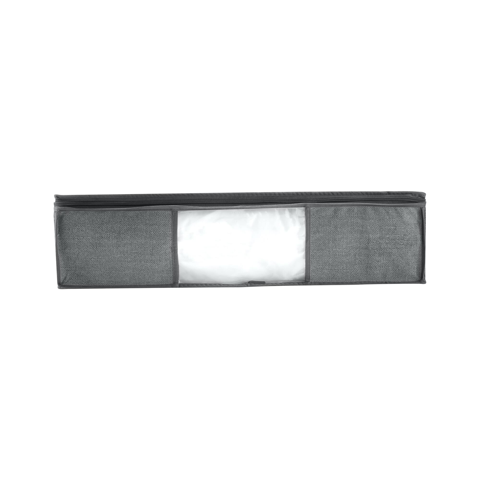 Simplify Heather Gray 2-in-1 Under The Bed Vacuum Storage Bag & Tote